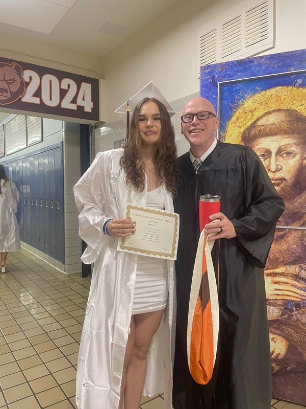 Rena at her high school graduation in 2024